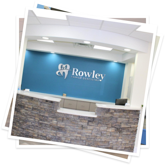 Front desk at Rowley Family Dentistry
