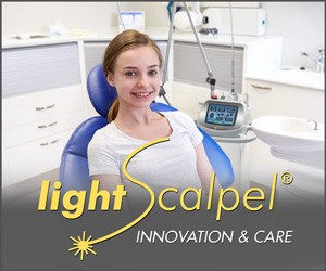 At Rowley Family Dentistry we are proud to use the LightScalpel Laser to perform lingual frenectomies